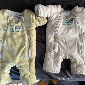 Baby Merlin's Magic Sleepsuit Bundle - Yellow and Cream